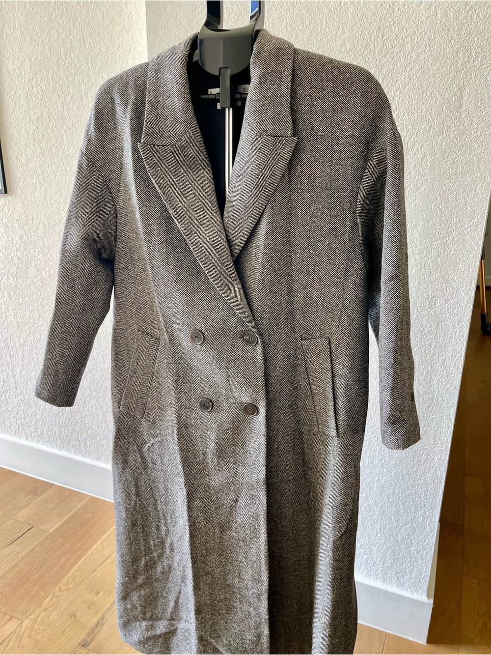 Mango Casual Wool Blend Long Coat